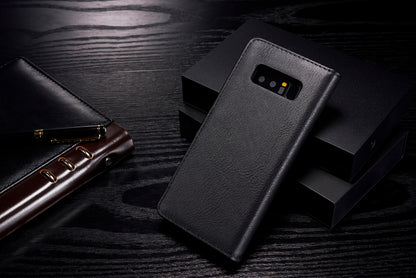 DG.MING Detachable 2-in-1 Split Leather Wallet Cover + PC Back Case for Samsung Galaxy Note 8 SM-N950