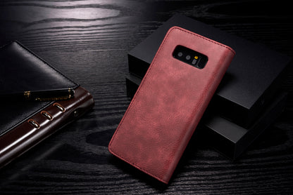 DG.MING Detachable 2-in-1 Split Leather Wallet Cover + PC Back Case for Samsung Galaxy Note 8 SM-N950