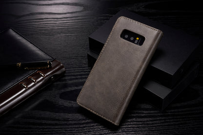 DG.MING Detachable 2-in-1 Split Leather Wallet Cover + PC Back Case for Samsung Galaxy Note 8 SM-N950