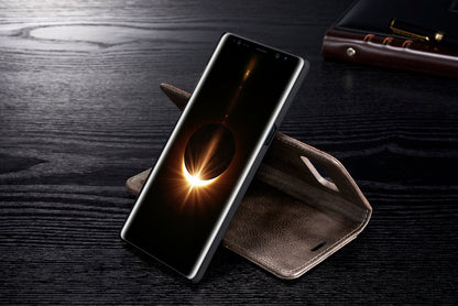 DG.MING Detachable 2-in-1 Split Leather Wallet Cover + PC Back Case for Samsung Galaxy Note 8 SM-N950