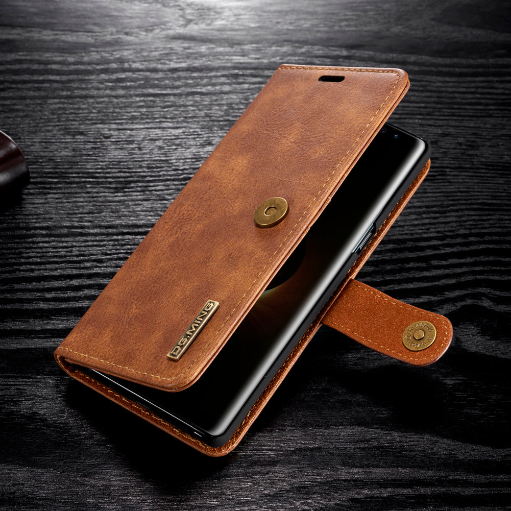 DG.MING Detachable 2-in-1 Split Leather Wallet Cover + PC Back Case for Samsung Galaxy Note 8 SM-N950