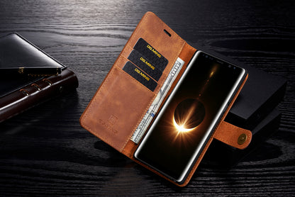 DG.MING Detachable 2-in-1 Split Leather Wallet Cover + PC Back Case for Samsung Galaxy Note 8 SM-N950