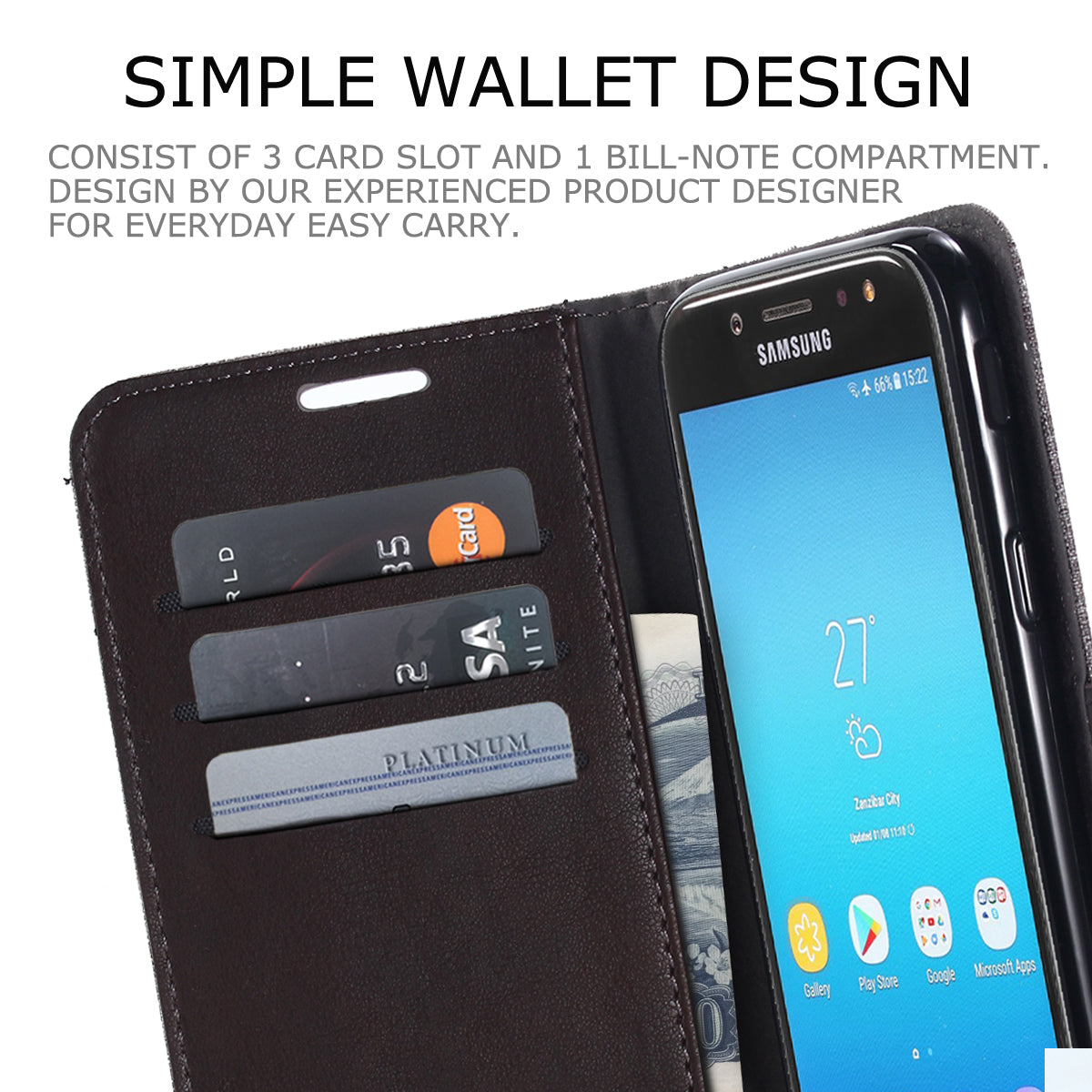 MUXMA PU Leather Canvas Splicing Wallet Stand Mobile Phone Case for Samsung Galaxy J5 (2017) EU Version / J5 Pro (2017)