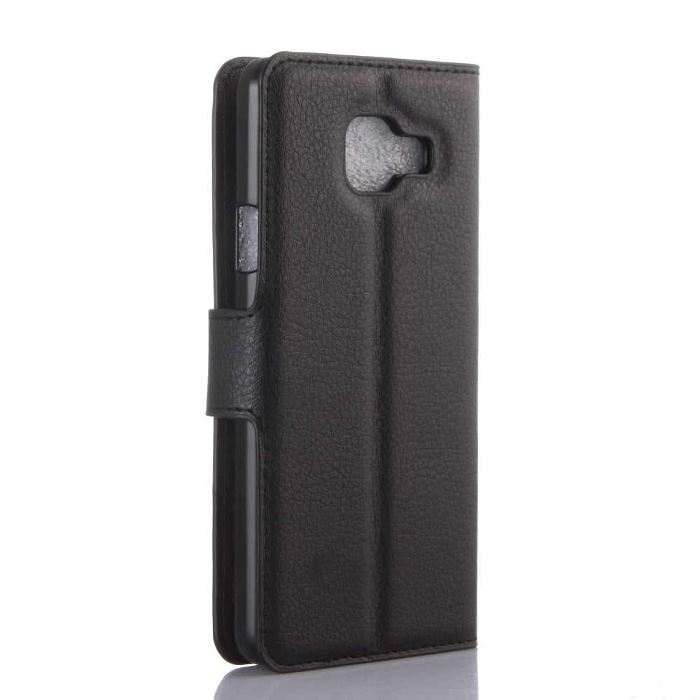 Litchi Wallet Leather Phone Case for Samsung Galaxy A3 SM-A310F with Stand