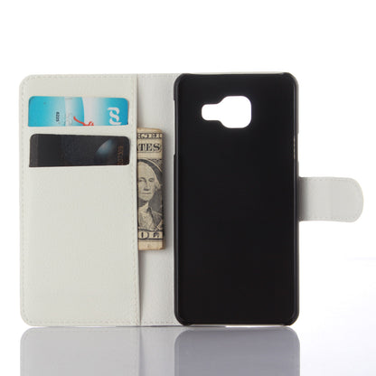 Litchi Wallet Leather Phone Case for Samsung Galaxy A3 SM-A310F with Stand