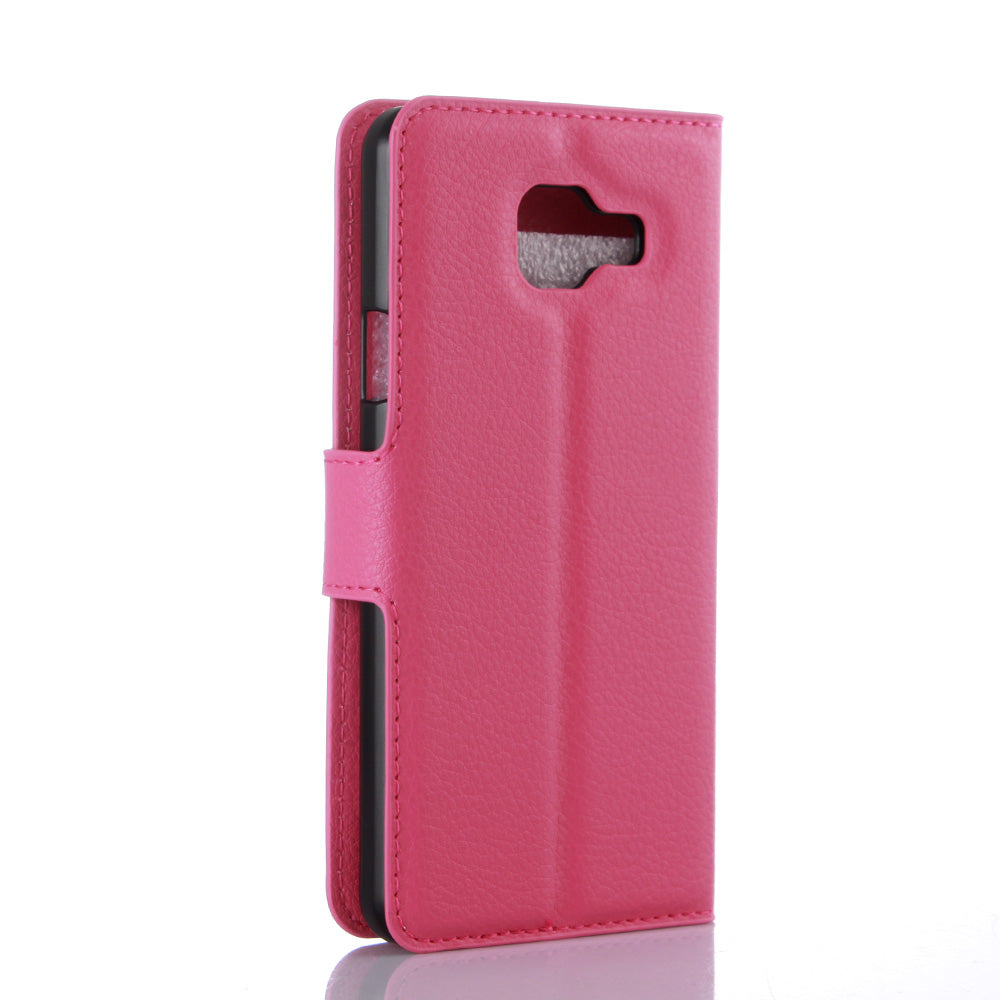 Litchi Wallet Leather Phone Case for Samsung Galaxy A3 SM-A310F with Stand