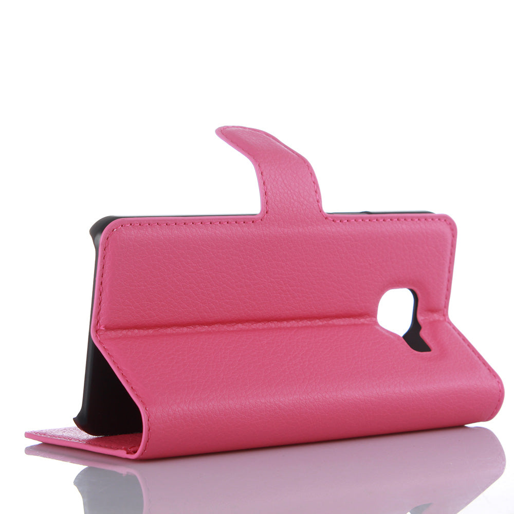 Litchi Wallet Leather Phone Case for Samsung Galaxy A3 SM-A310F with Stand