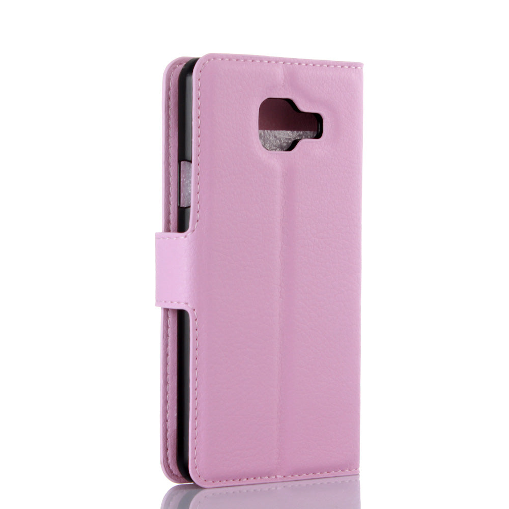Litchi Wallet Leather Phone Case for Samsung Galaxy A3 SM-A310F with Stand