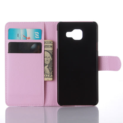 Litchi Wallet Leather Phone Case for Samsung Galaxy A3 SM-A310F with Stand
