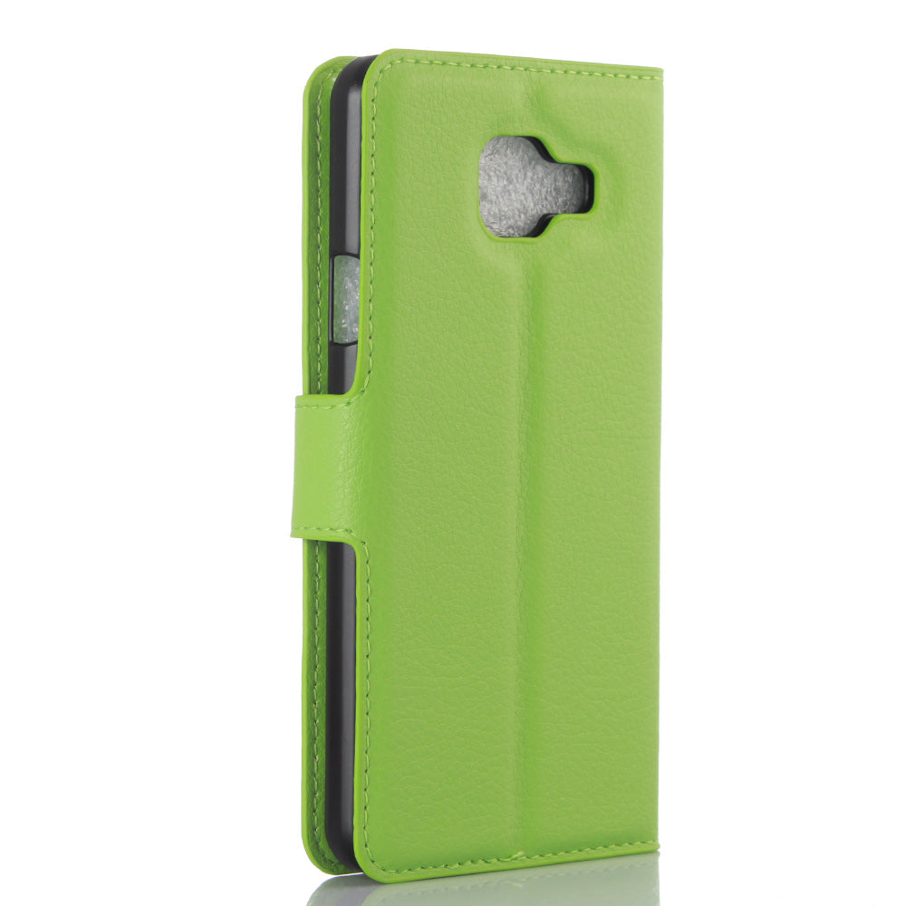 Litchi Wallet Leather Phone Case for Samsung Galaxy A3 SM-A310F with Stand