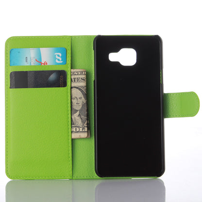 Litchi Wallet Leather Phone Case for Samsung Galaxy A3 SM-A310F with Stand