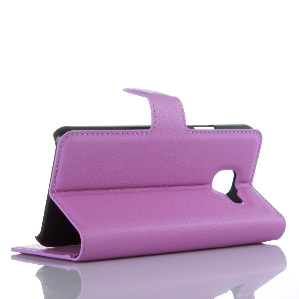 Litchi Wallet Leather Phone Case for Samsung Galaxy A3 SM-A310F with Stand