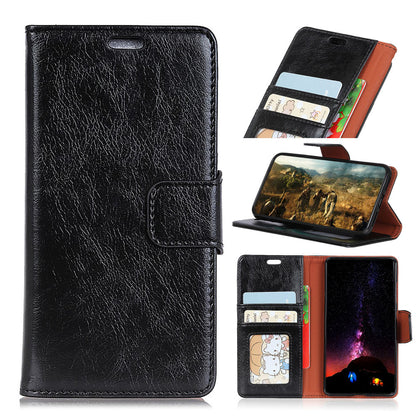 For Samsung Galaxy Xcover 4 Textured Split Leather Stand Phone Case Phone Cover
