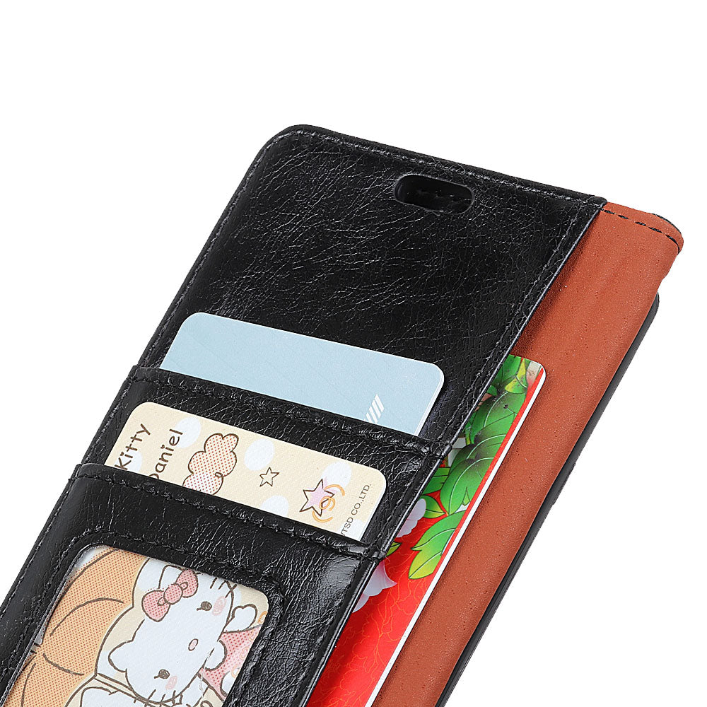 For Samsung Galaxy Xcover 4 Textured Split Leather Stand Phone Case Phone Cover