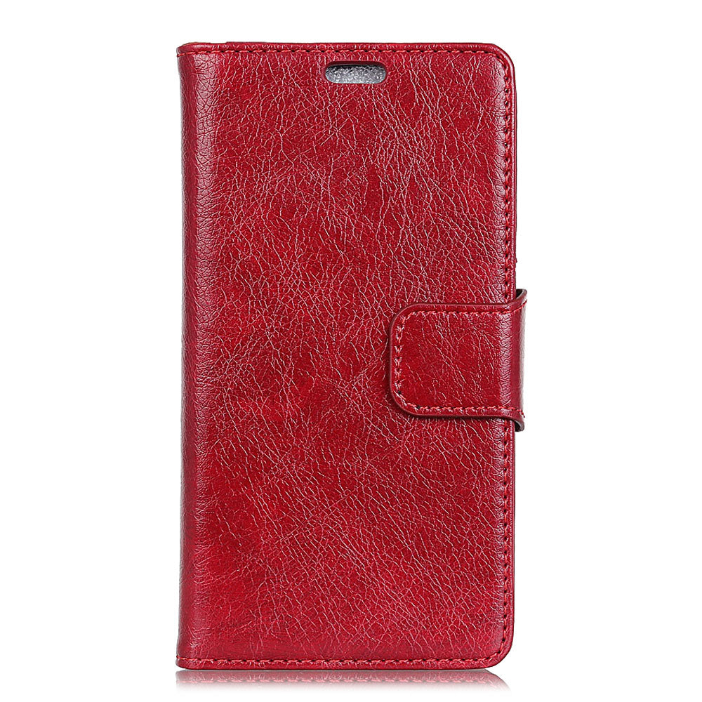 For Samsung Galaxy Xcover 4 Textured Split Leather Stand Phone Case Phone Cover