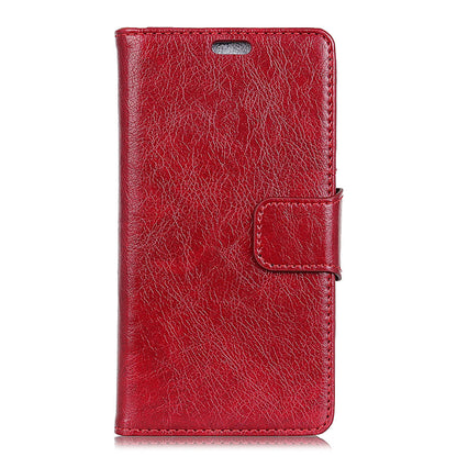 For Samsung Galaxy Xcover 4 Textured Split Leather Stand Phone Case Phone Cover