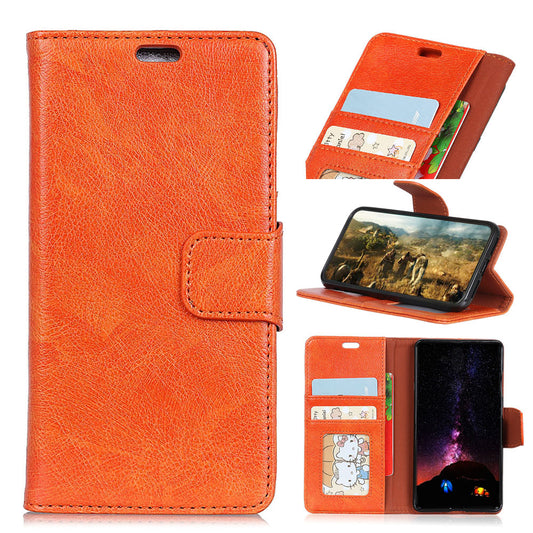 For Samsung Galaxy Xcover 4 Textured Split Leather Stand Phone Case Phone Cover