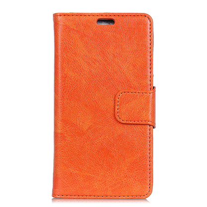 For Samsung Galaxy Xcover 4 Textured Split Leather Stand Phone Case Phone Cover