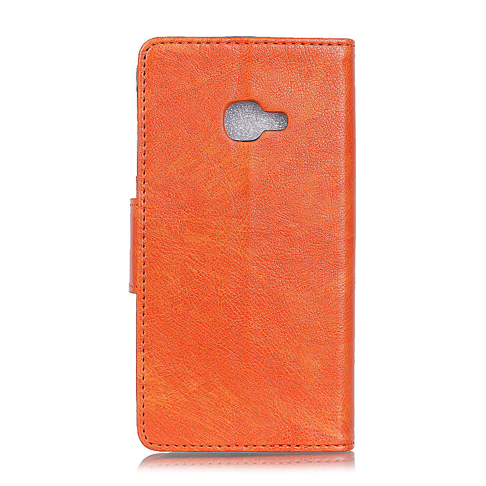 For Samsung Galaxy Xcover 4 Textured Split Leather Stand Phone Case Phone Cover