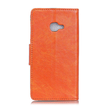 For Samsung Galaxy Xcover 4 Textured Split Leather Stand Phone Case Phone Cover