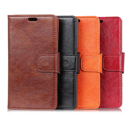 For Samsung Galaxy Xcover 4 Textured Split Leather Stand Phone Case Phone Cover