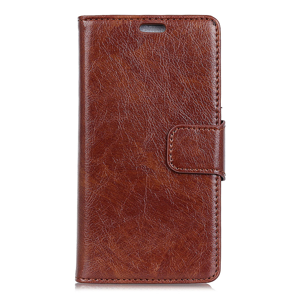 For Samsung Galaxy Xcover 4 Textured Split Leather Stand Phone Case Phone Cover
