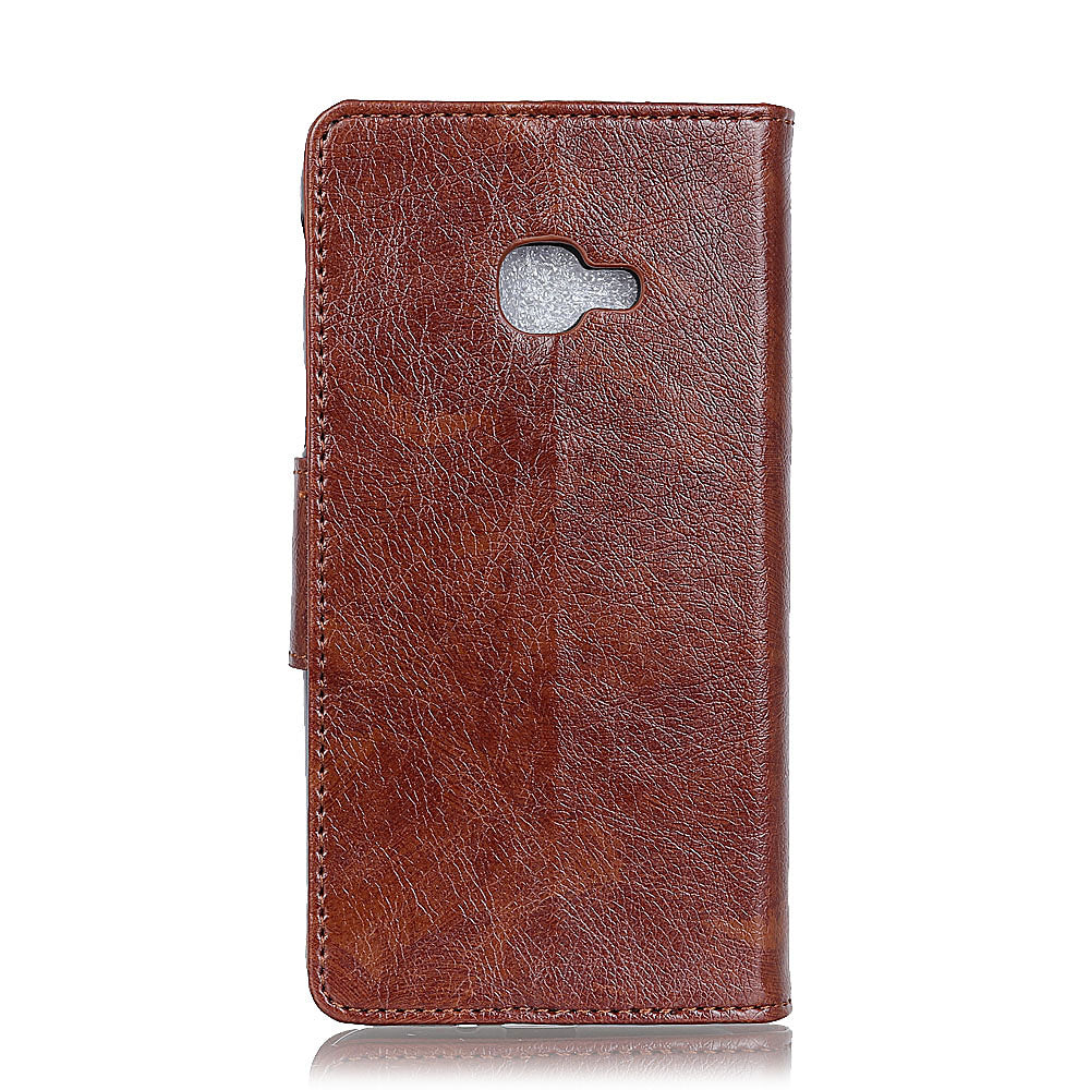 For Samsung Galaxy Xcover 4 Textured Split Leather Stand Phone Case Phone Cover