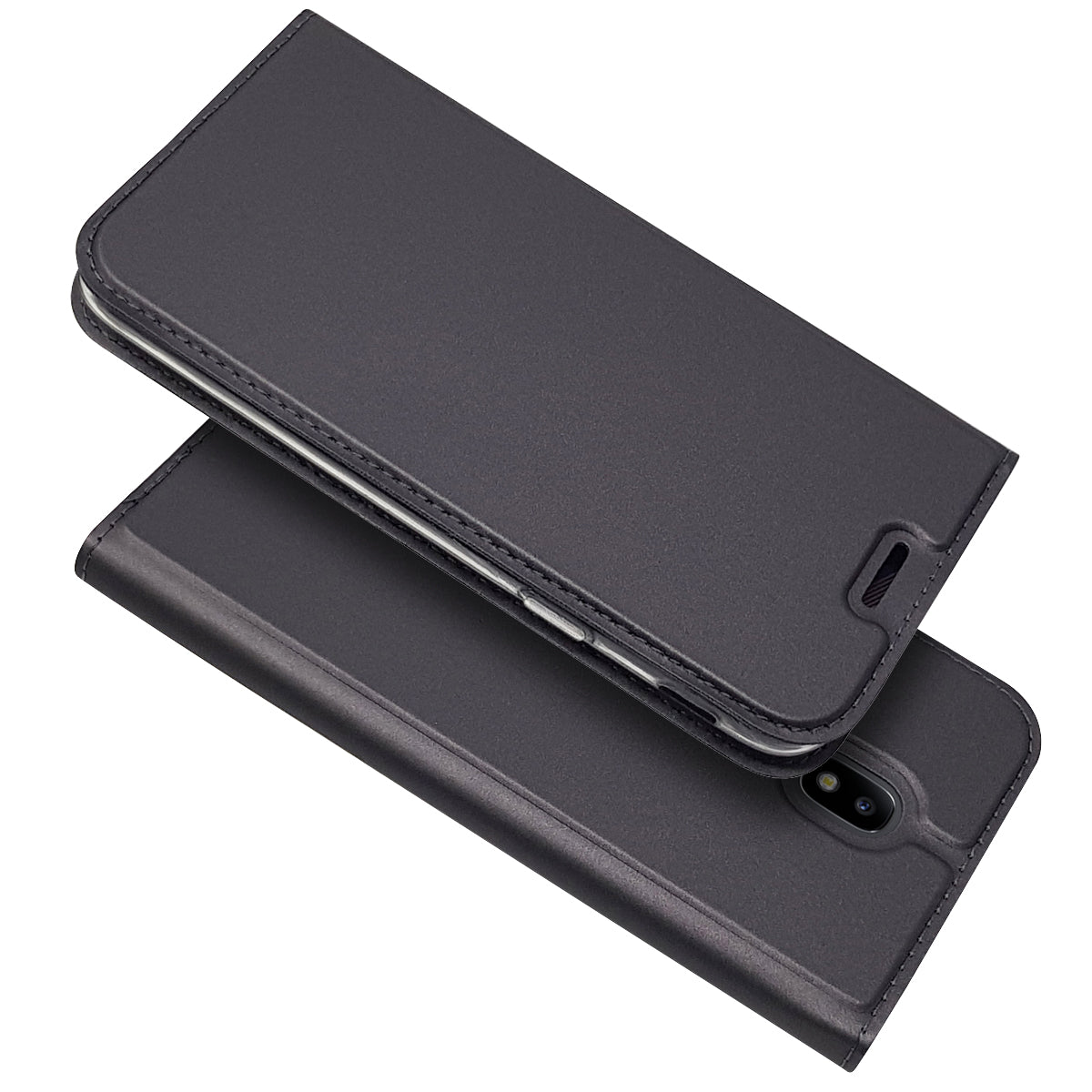 Auto-absorbed Card Holder Leather Stand Case for Samsung Galaxy J5 (2017) EU Version/J5 Pro (2017)