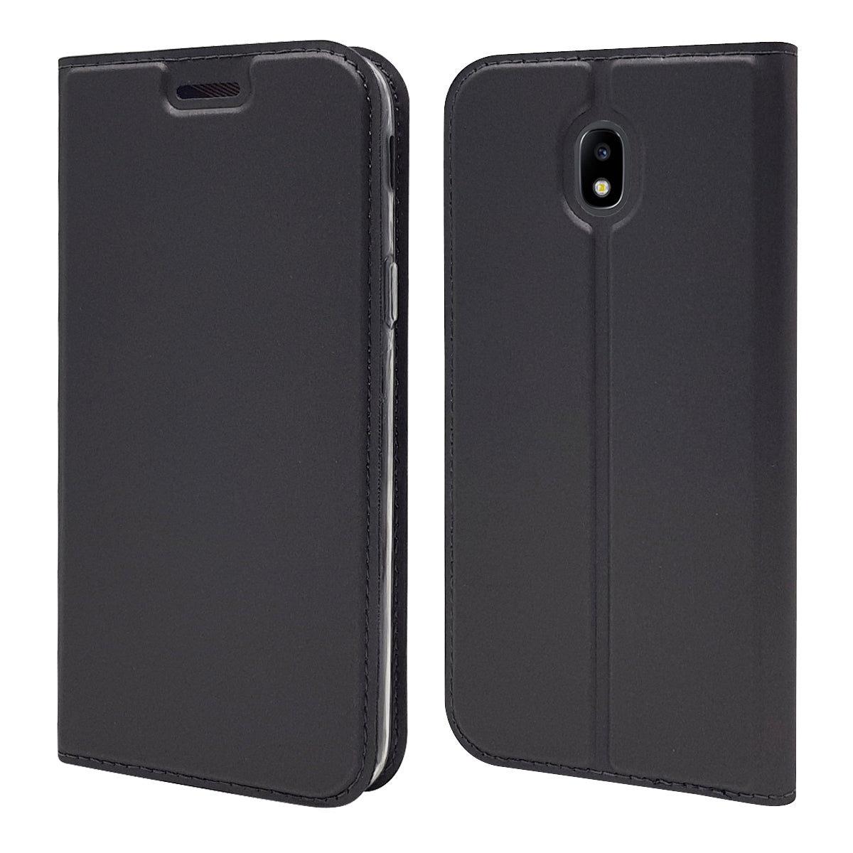 Auto-absorbed Card Holder Leather Stand Case for Samsung Galaxy J5 (2017) EU Version/J5 Pro (2017)