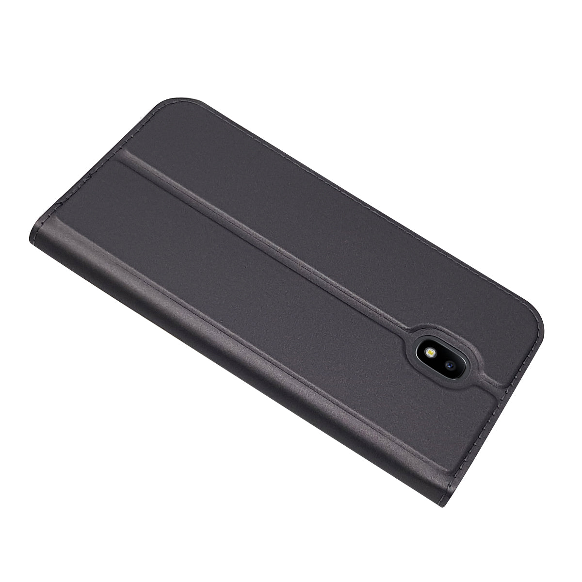 Auto-absorbed Card Holder Leather Stand Case for Samsung Galaxy J5 (2017) EU Version/J5 Pro (2017)