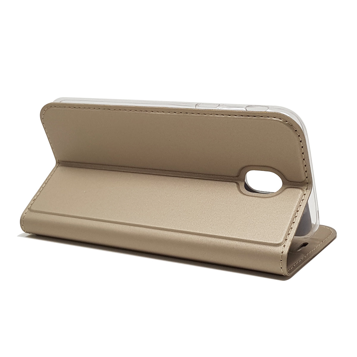 Auto-absorbed Card Holder Leather Stand Case for Samsung Galaxy J5 (2017) EU Version/J5 Pro (2017)
