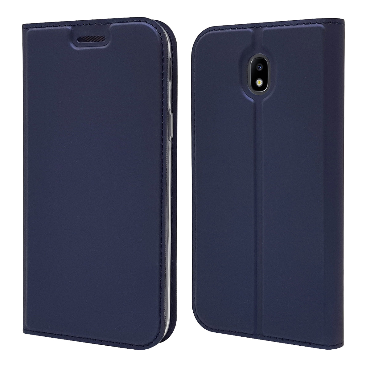Auto-absorbed Card Holder Leather Stand Case for Samsung Galaxy J5 (2017) EU Version/J5 Pro (2017)