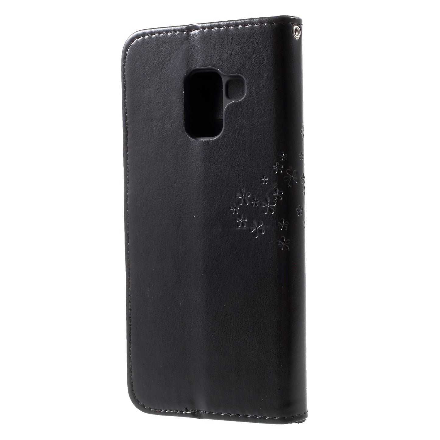 Imprint Tree and Owls Wallet PU Leather Case for Samsung Galaxy A8 (2018)