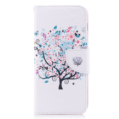 Pattern Printing Wallet Leather Phone Casing for Samsung Galaxy A8 (2018)