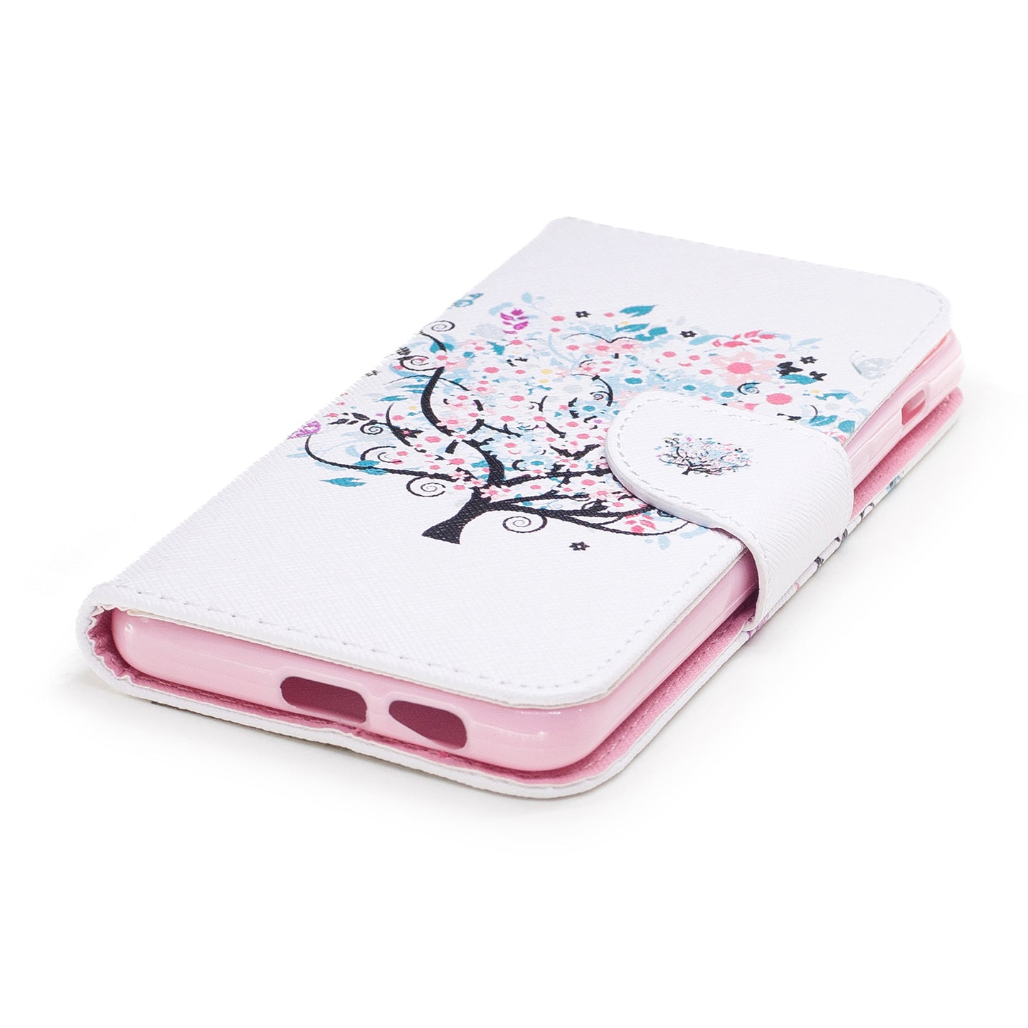 Pattern Printing Wallet Leather Phone Casing for Samsung Galaxy A8 (2018)
