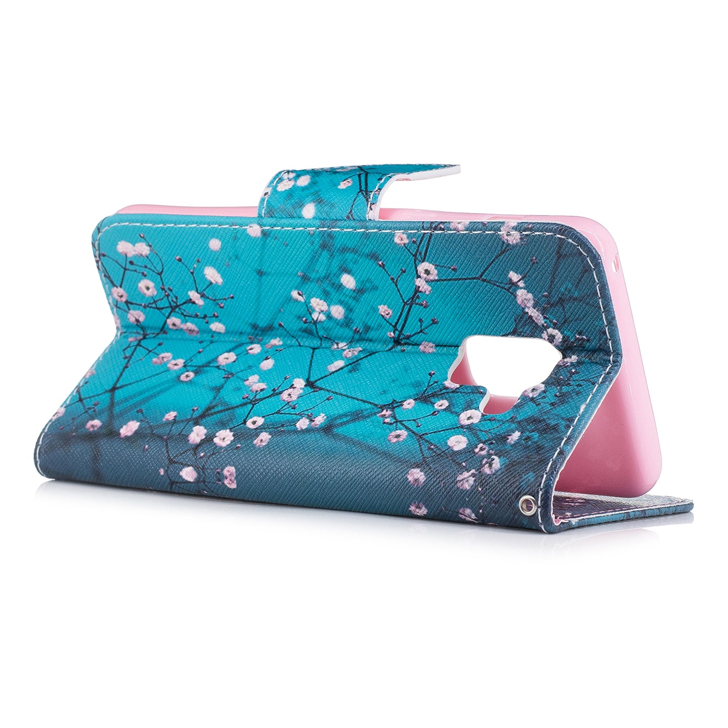 Pattern Printing Wallet Leather Phone Casing for Samsung Galaxy A8 (2018)