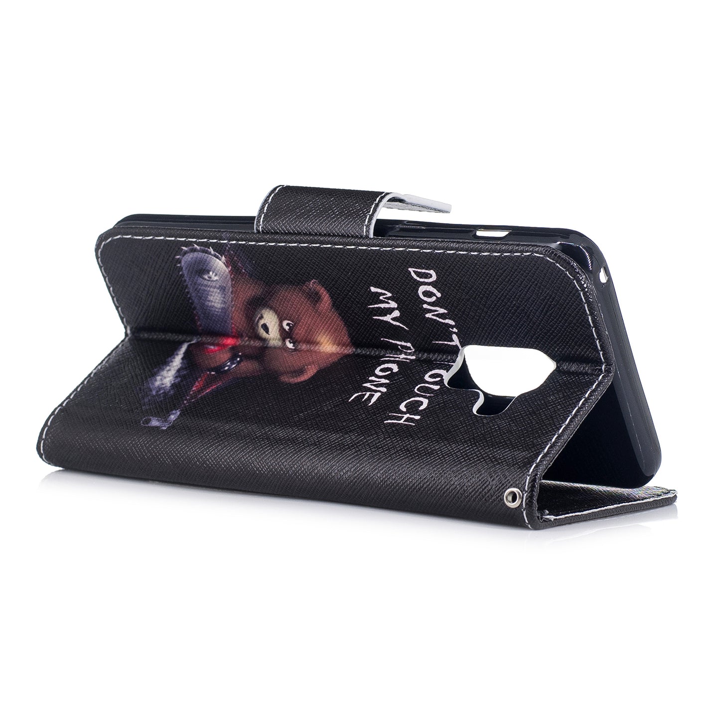 Pattern Printing Wallet Leather Phone Casing for Samsung Galaxy A8 (2018)