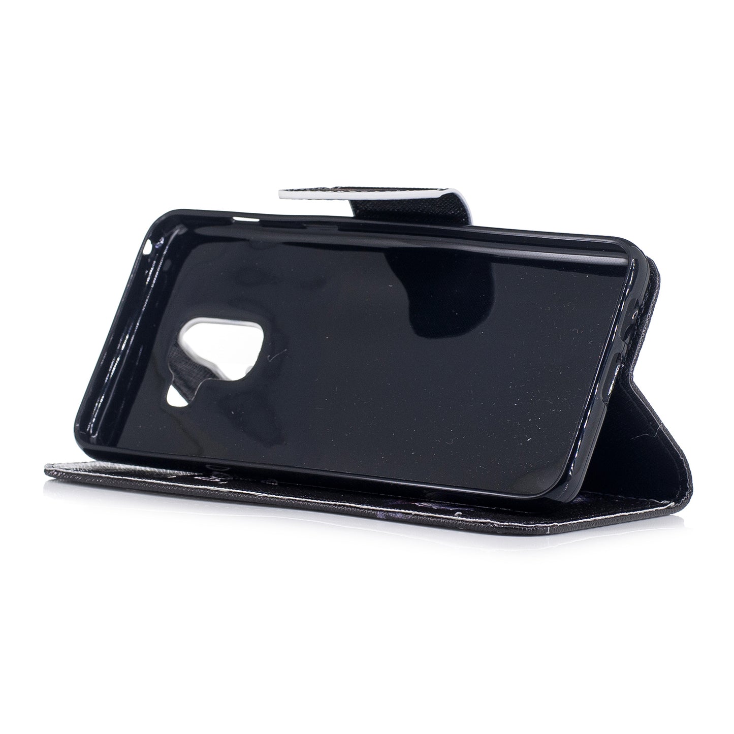 Pattern Printing Wallet Leather Phone Casing for Samsung Galaxy A8 (2018)