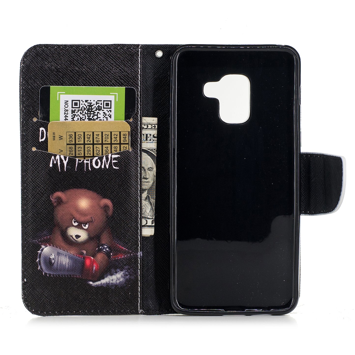 Pattern Printing Wallet Leather Phone Casing for Samsung Galaxy A8 (2018)