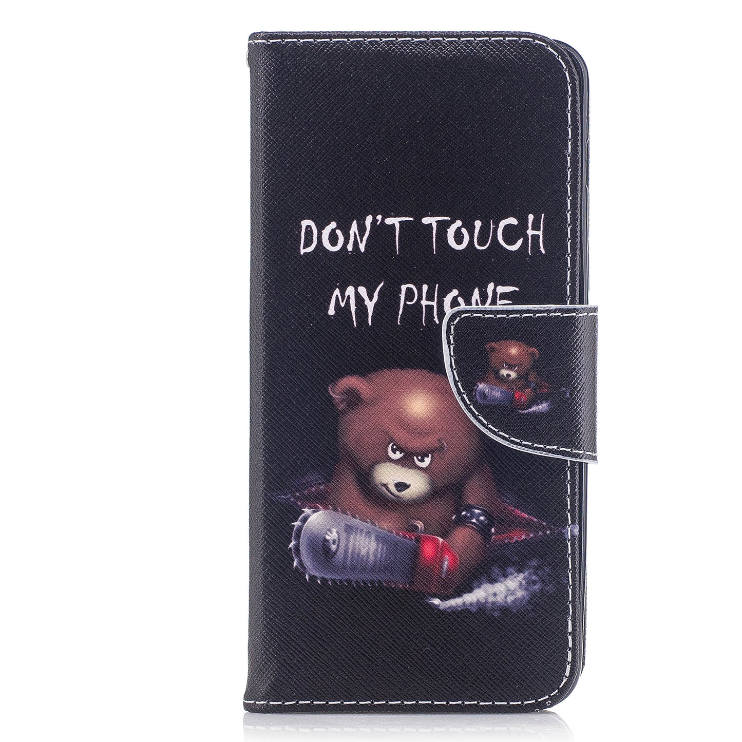 Pattern Printing Wallet Leather Phone Casing for Samsung Galaxy A8 (2018)