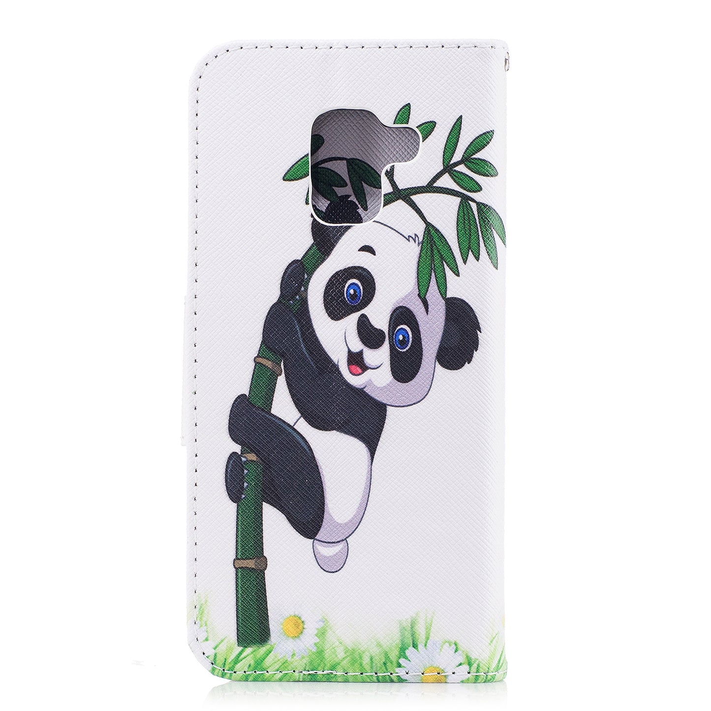 Patterned PU Leather Wallet Stand Phone Case for Samsung Galaxy A8 (2018)