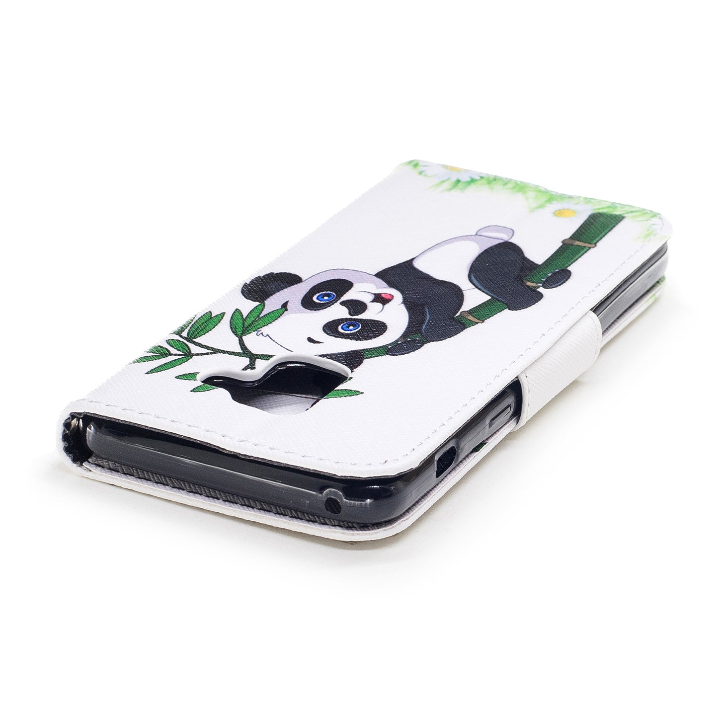 Patterned PU Leather Wallet Stand Phone Case for Samsung Galaxy A8 (2018)