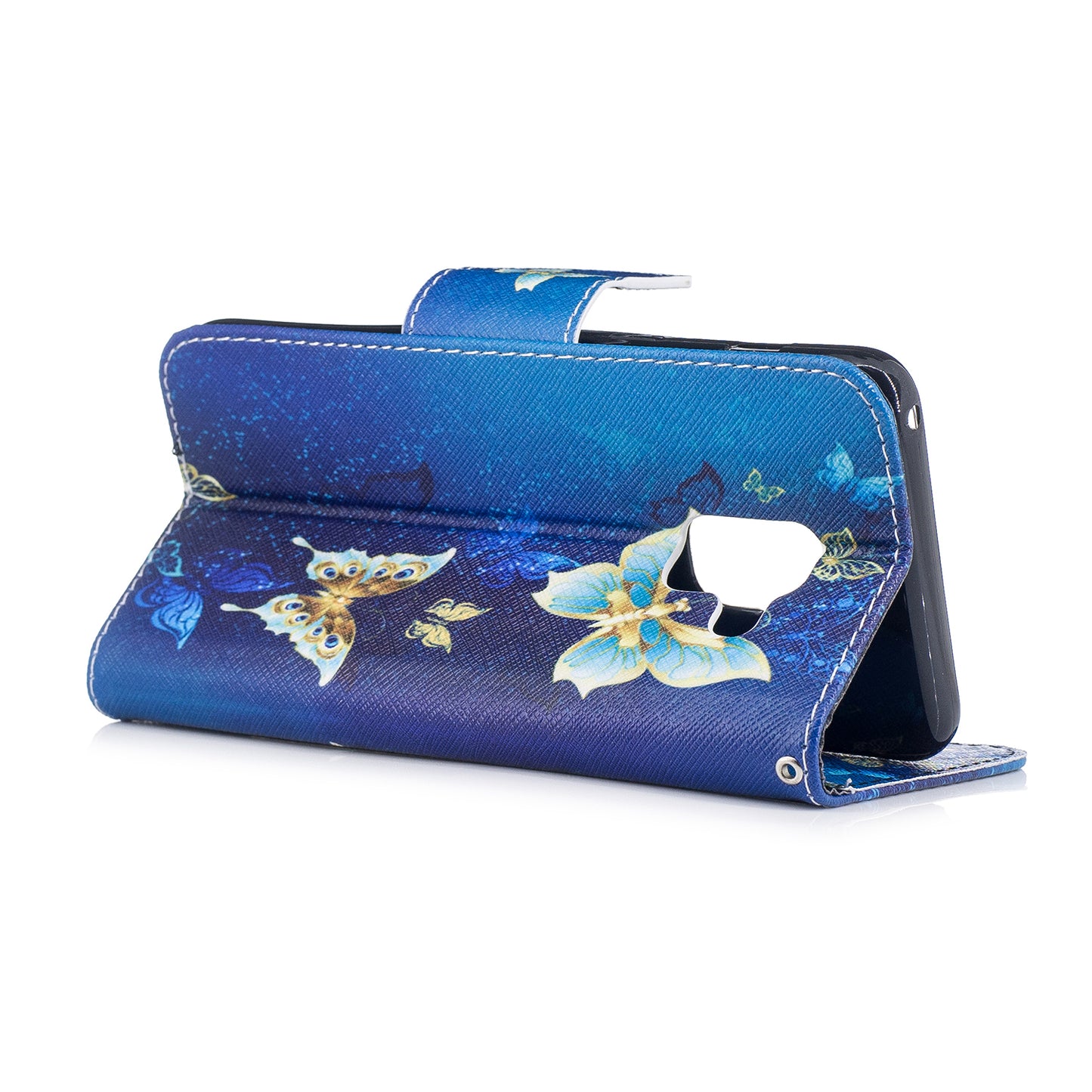 Patterned PU Leather Wallet Stand Phone Case for Samsung Galaxy A8 (2018)