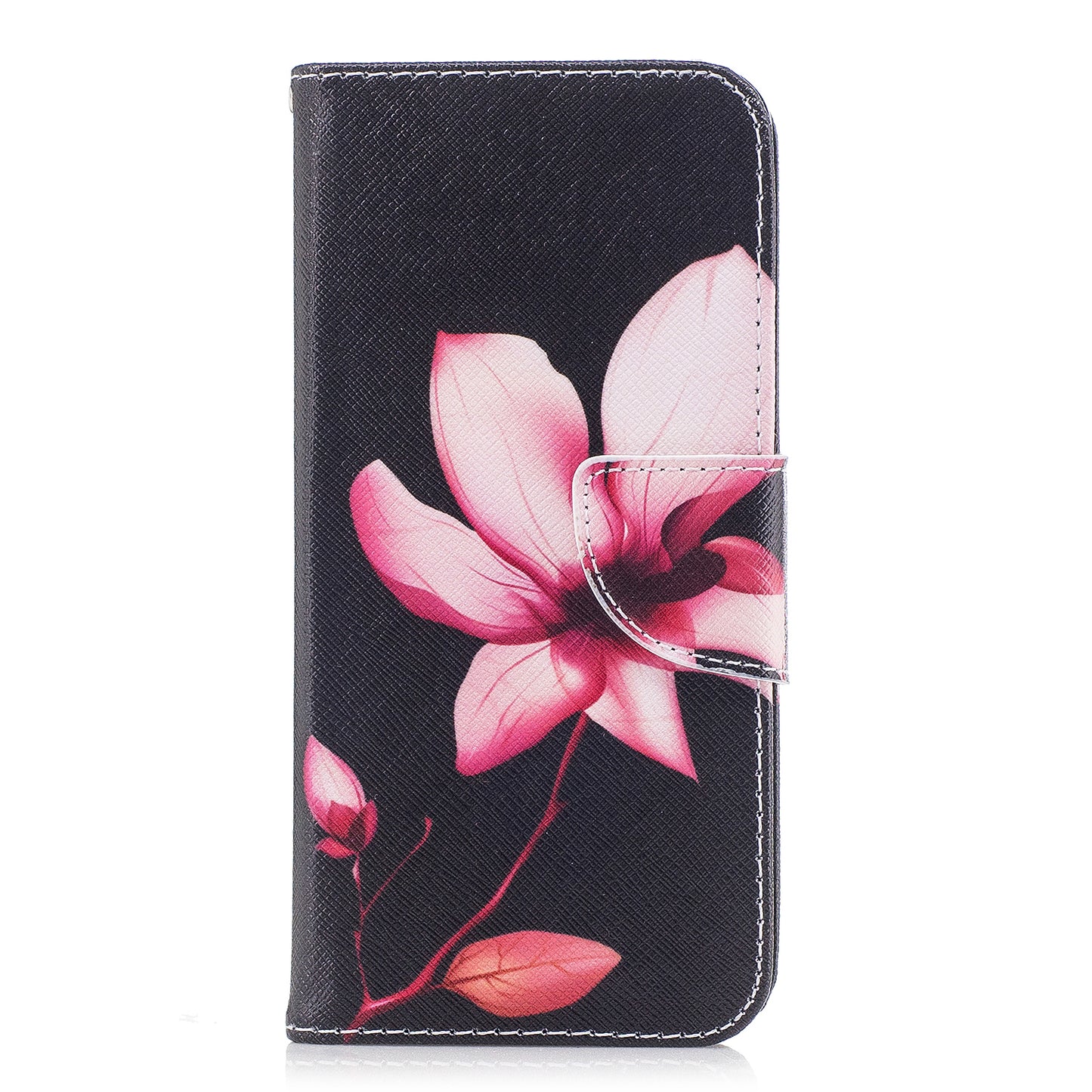 Patterned PU Leather Wallet Stand Phone Case for Samsung Galaxy A8 (2018)