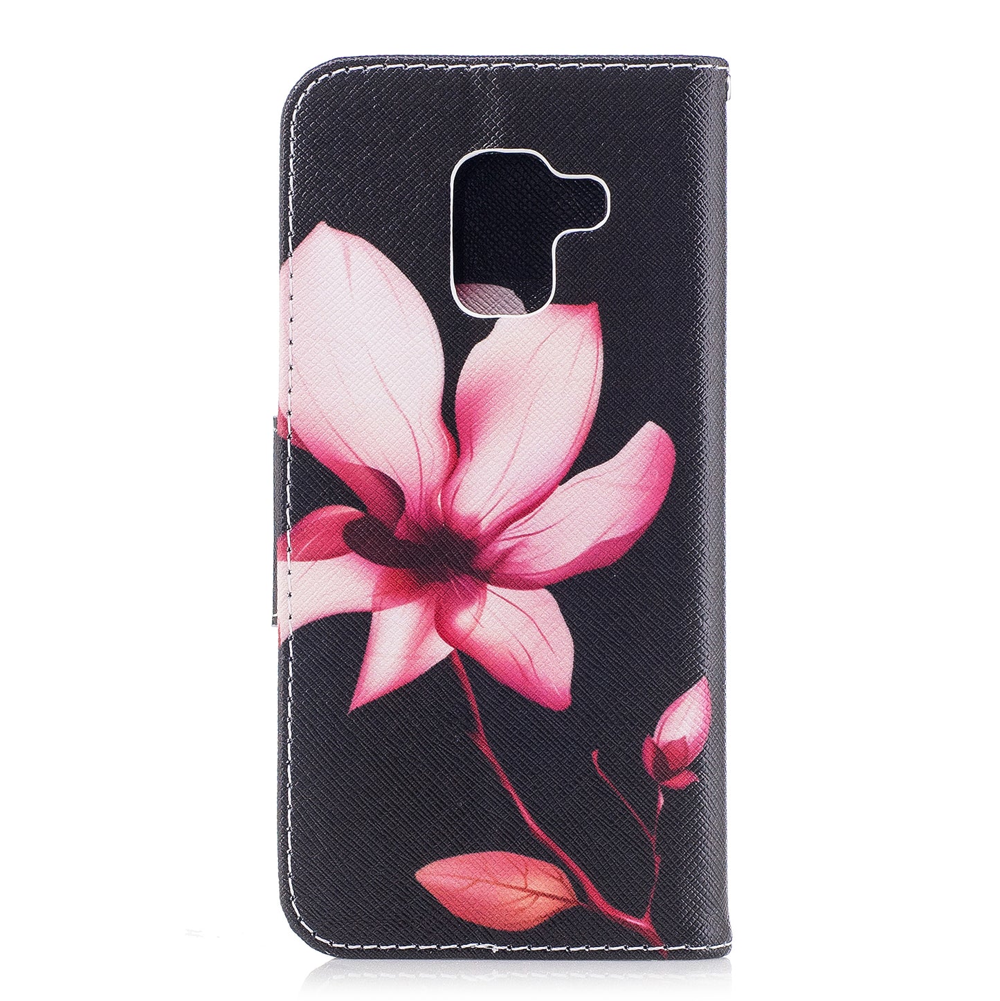 Patterned PU Leather Wallet Stand Phone Case for Samsung Galaxy A8 (2018)