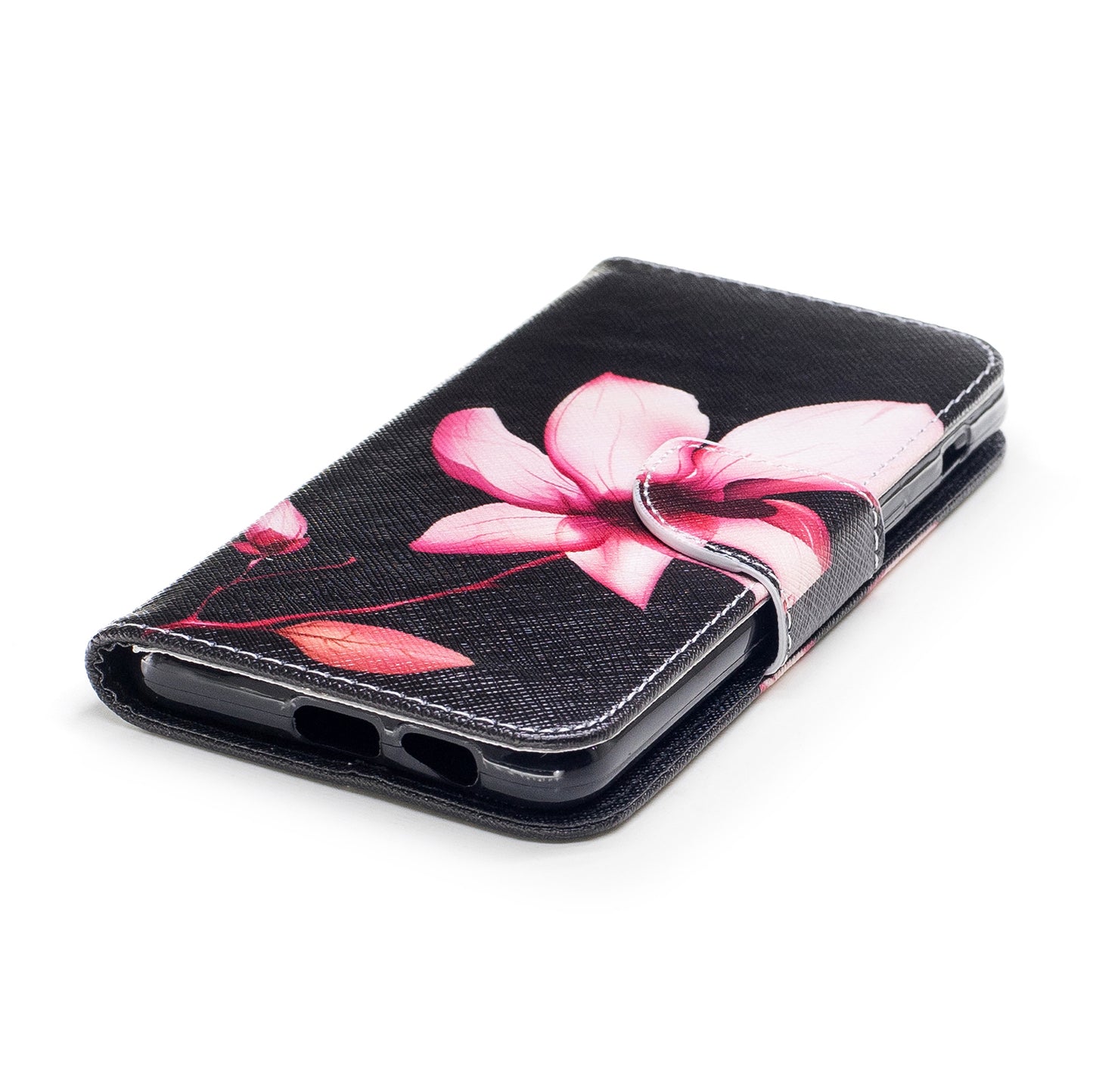 Patterned PU Leather Wallet Stand Phone Case for Samsung Galaxy A8 (2018)