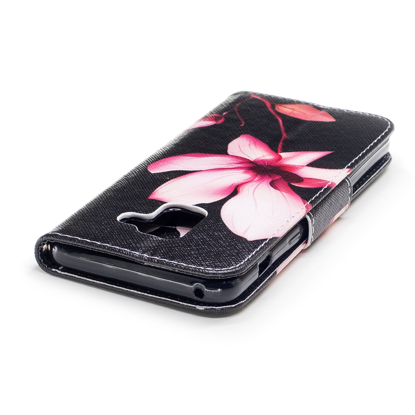 Patterned PU Leather Wallet Stand Phone Case for Samsung Galaxy A8 (2018)