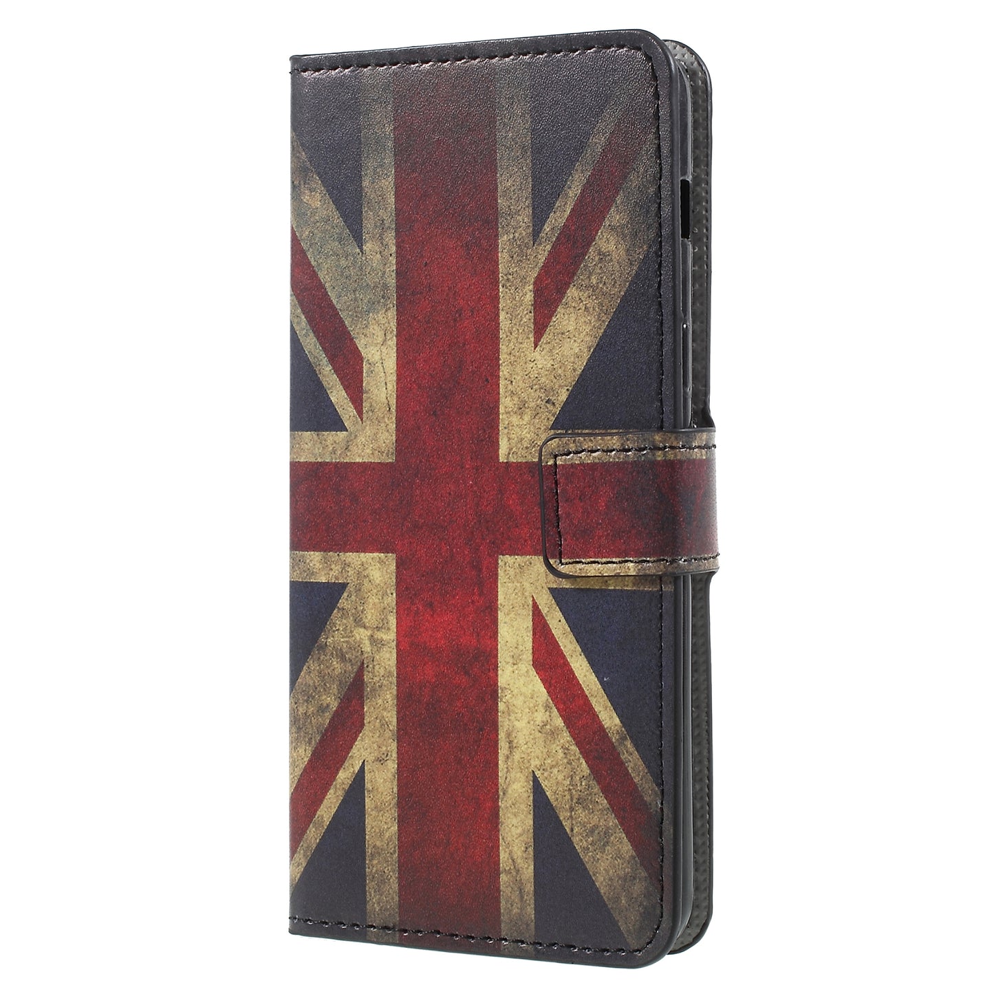 Pattern Printing PU Leather Magnetic Wallet Stand Protective Phone Shell for Samsung Galaxy A8 (2018)