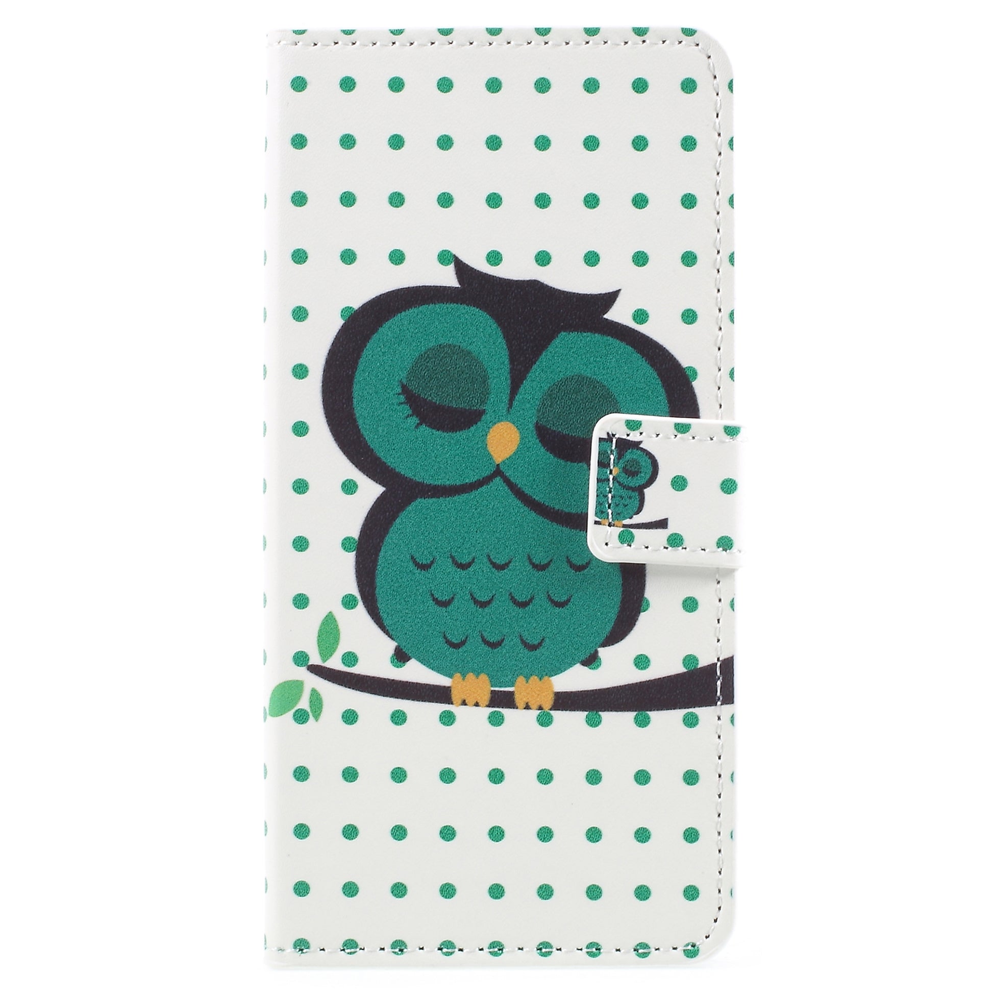 Pattern Printing PU Leather Magnetic Wallet Stand Protective Phone Shell for Samsung Galaxy A8 (2018)