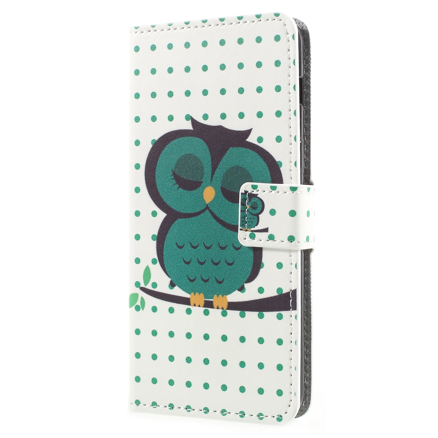Pattern Printing PU Leather Magnetic Wallet Stand Protective Phone Shell for Samsung Galaxy A8 (2018)